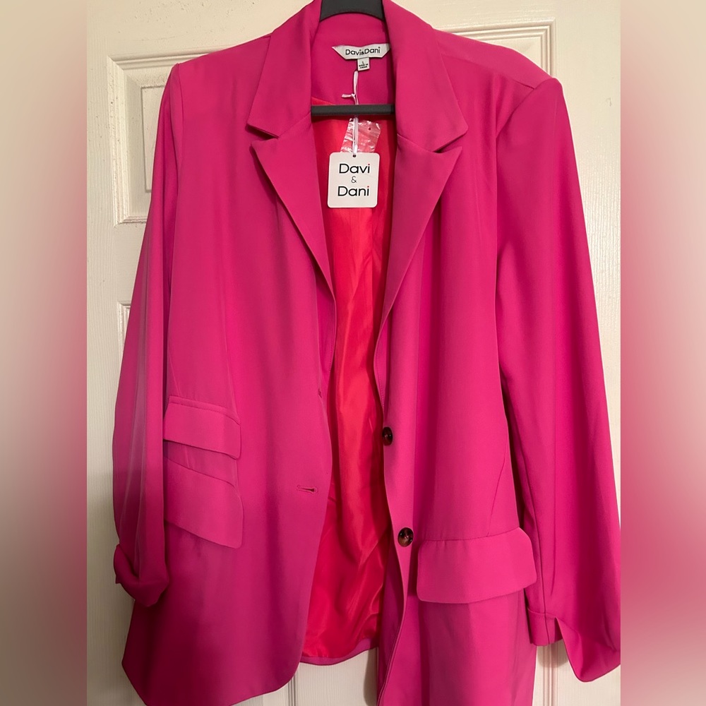Pink two button jacket